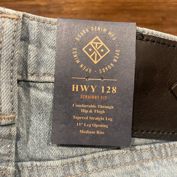 NWT Roark 28x32 Straight Fit Jeans Hwy 128 Denim Smokey Blue Tapered Stitch Fix - Picture 10 of 10